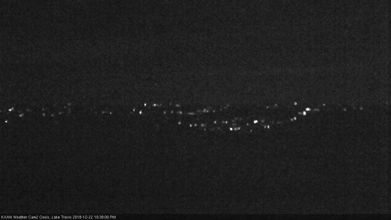 Lake Travis webcam, December 22, 2018 9:40 PM CT