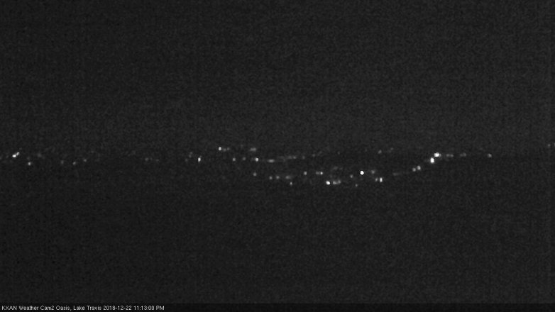 Lake Travis webcam, December 22, 2018 10:15 PM CT
