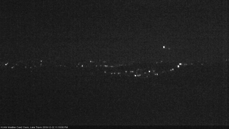 Lake Travis webcam, December 22, 2018 10:20 PM CT