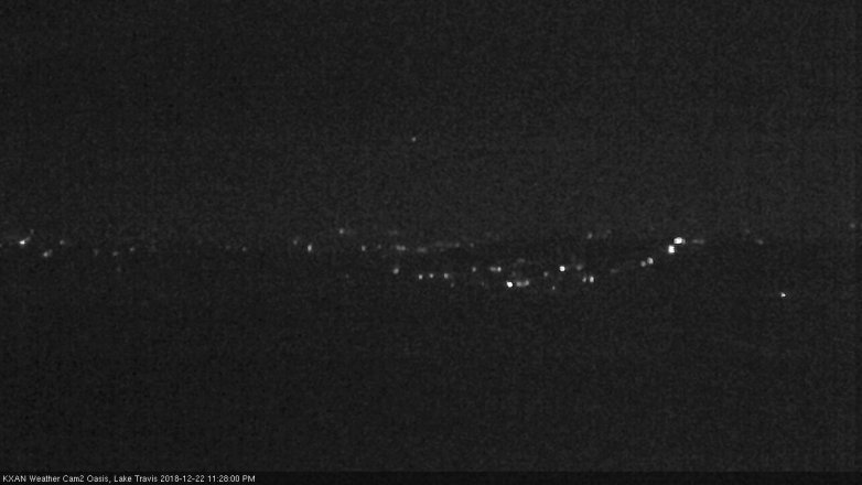 Lake Travis webcam, December 22, 2018 10:30 PM CT