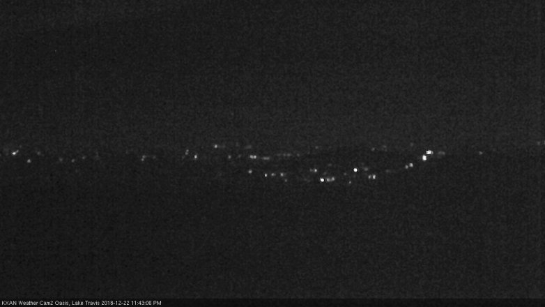 Lake Travis webcam, December 22, 2018 10:45 PM CT