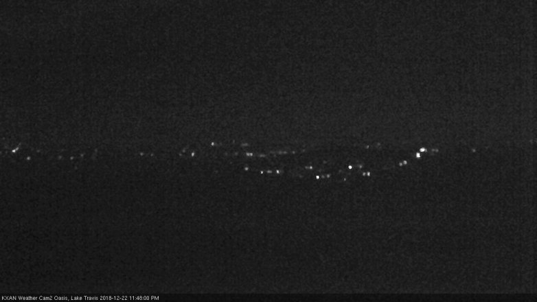 Lake Travis webcam, December 22, 2018 10:50 PM CT