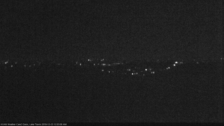 Lake Travis webcam, December 22, 2018 11:05 PM CT