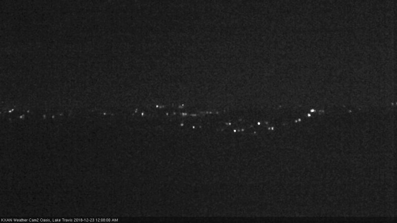 Lake Travis webcam, December 22, 2018 11:10 PM CT