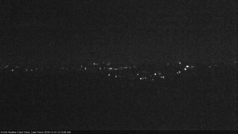 Lake Travis webcam, December 22, 2018 11:15 PM CT