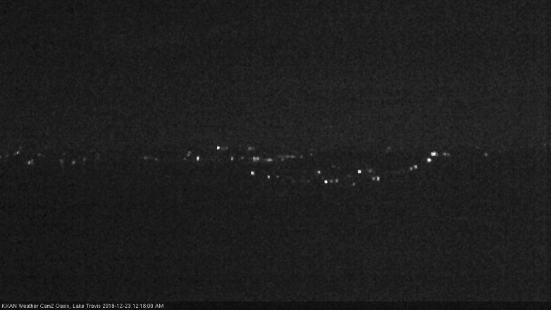 Lake Travis webcam, December 22, 2018 11:20 PM CT