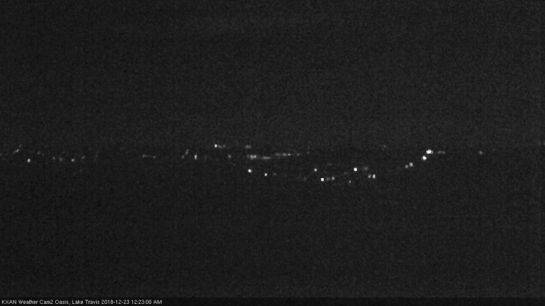 Lake Travis webcam, December 22, 2018 11:25 PM CT