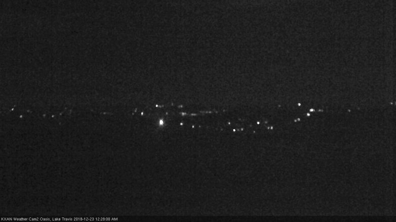 Lake Travis webcam, December 22, 2018 11:30 PM CT