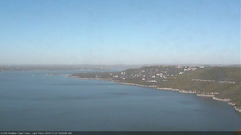 Lake Travis webcam, December 23, 2018 9:05 AM CT