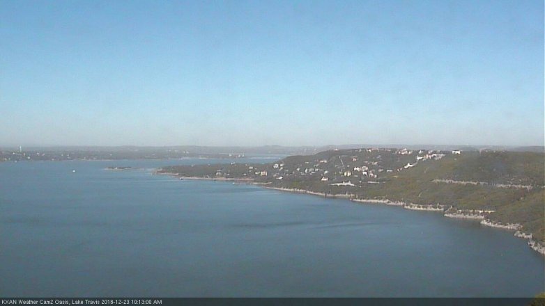 Lake Travis webcam, December 23, 2018 9:15 AM CT