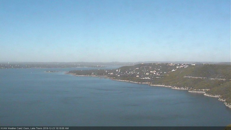 Lake Travis webcam, December 23, 2018 9:20 AM CT
