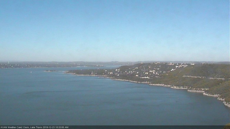 Lake Travis webcam, December 23, 2018 9:35 AM CT