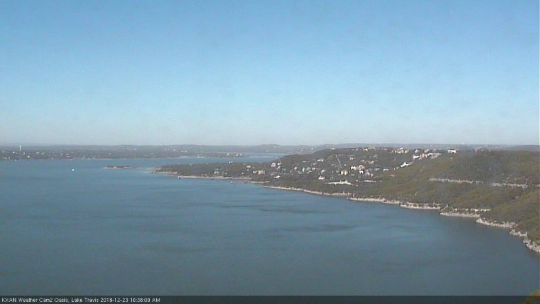 Lake Travis webcam, December 23, 2018 9:40 AM CT