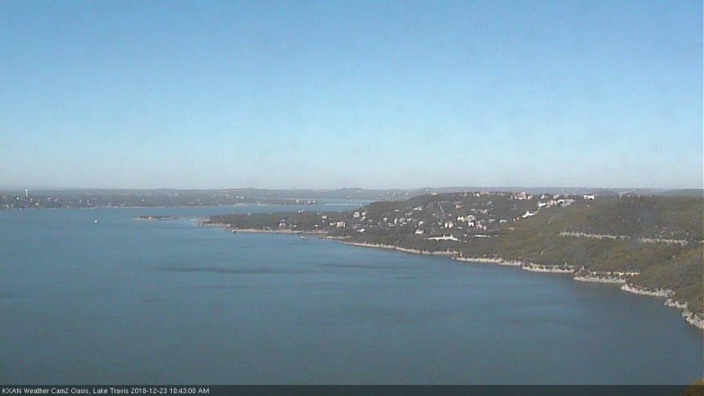 Lake Travis webcam, December 23, 2018 9:45 AM CT