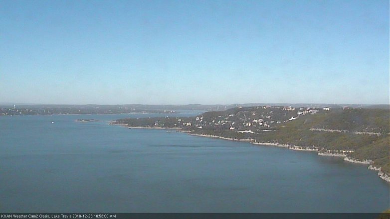 Lake Travis webcam, December 23, 2018 9:55 AM CT
