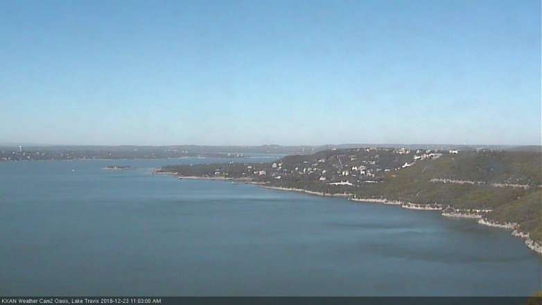 Lake Travis webcam, December 23, 2018 10:05 AM CT