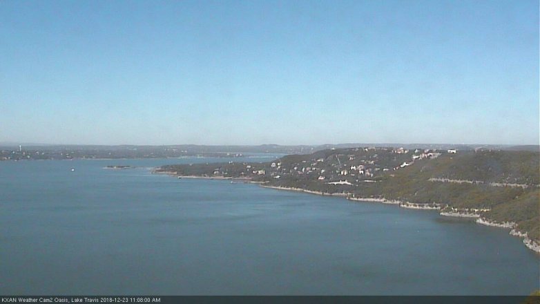 Lake Travis webcam, December 23, 2018 10:10 AM CT