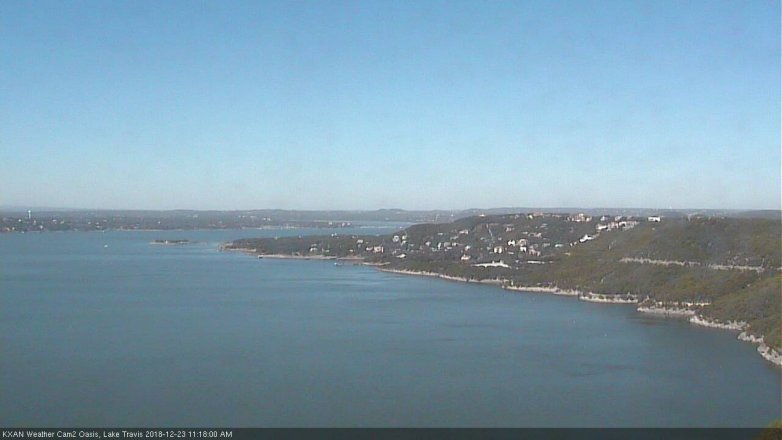 Lake Travis webcam, December 23, 2018 10:20 AM CT