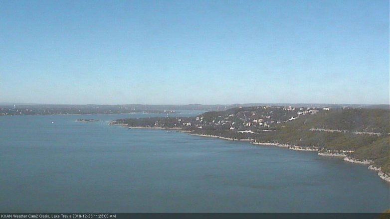 Lake Travis webcam, December 23, 2018 10:25 AM CT