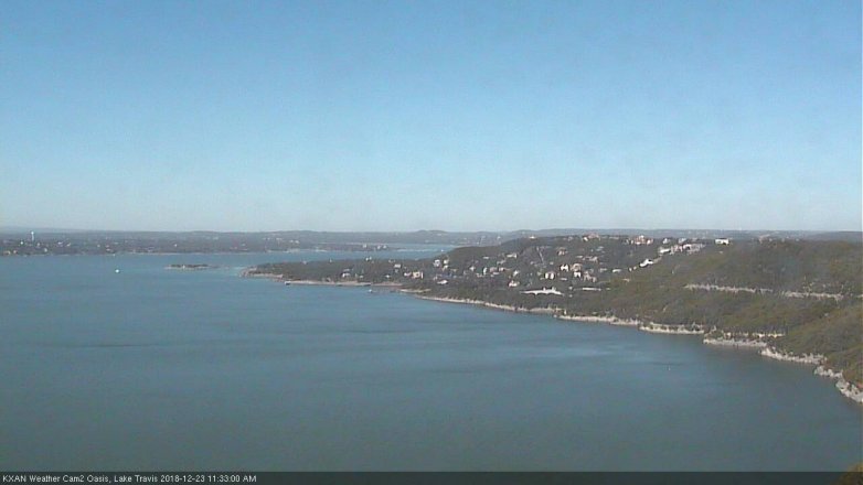 Lake Travis webcam, December 23, 2018 10:35 AM CT