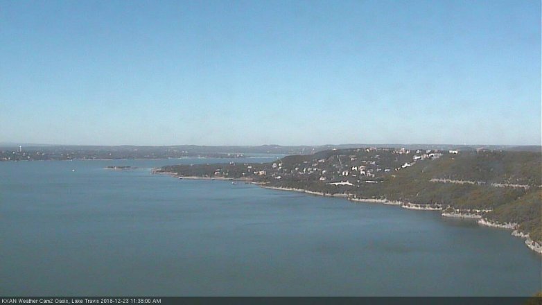 Lake Travis webcam, December 23, 2018 10:40 AM CT