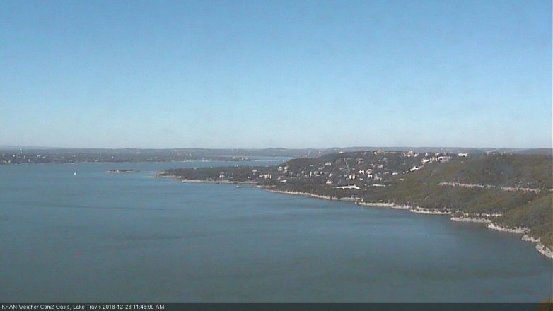 Lake Travis webcam, December 23, 2018 10:50 AM CT