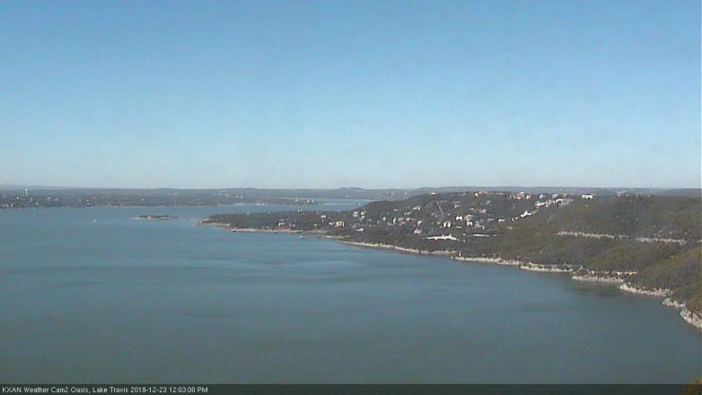 Lake Travis webcam, December 23, 2018 11:05 AM CT