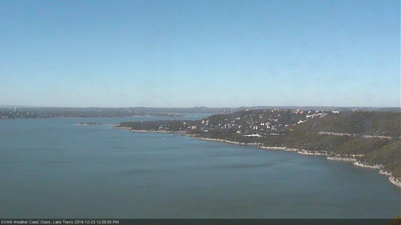 Lake Travis webcam, December 23, 2018 11:10 AM CT