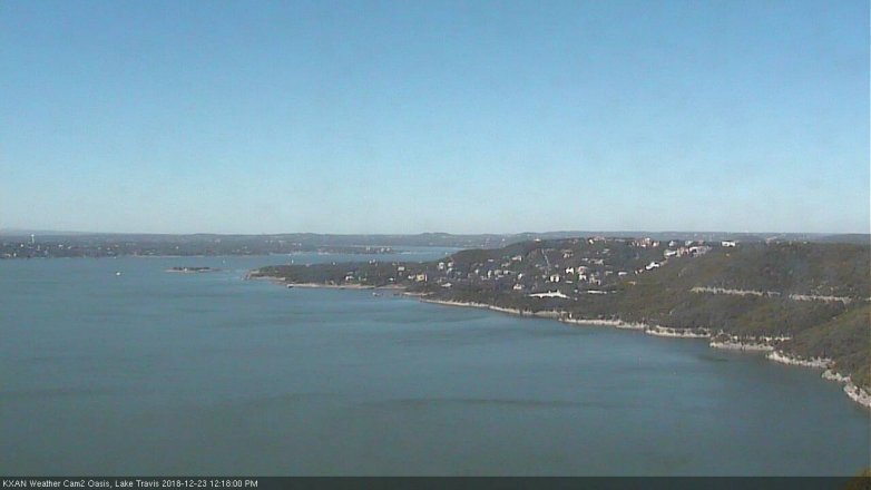 Lake Travis webcam, December 23, 2018 11:20 AM CT