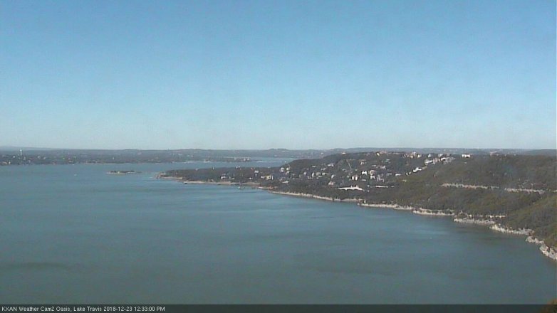 Lake Travis webcam, December 23, 2018 11:35 AM CT