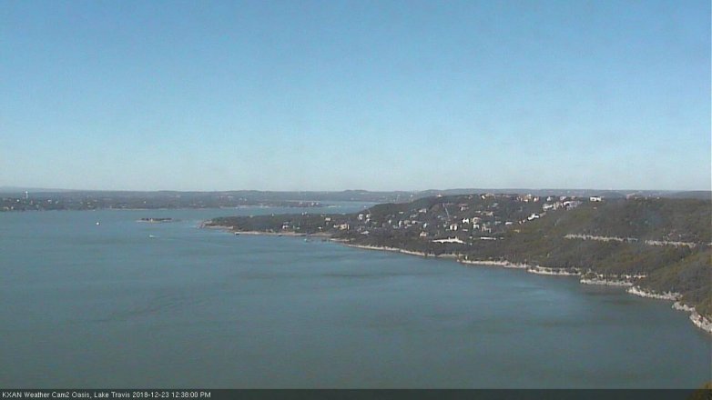 Lake Travis webcam, December 23, 2018 11:40 AM CT