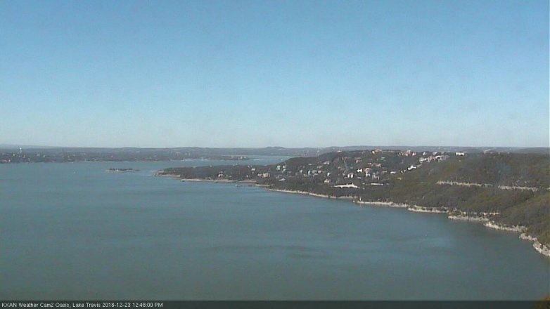 Lake Travis webcam, December 23, 2018 11:50 AM CT