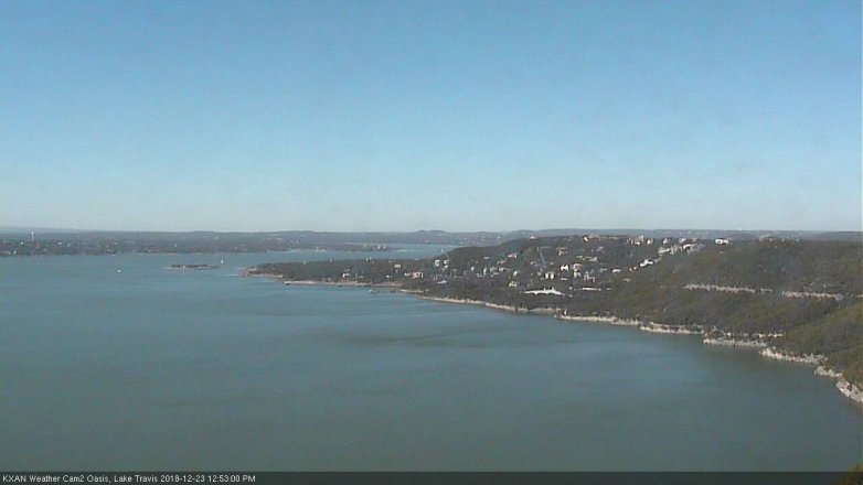 Lake Travis webcam, December 23, 2018 11:55 AM CT