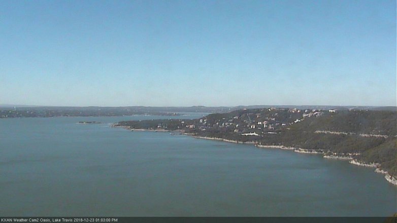 Lake Travis webcam, December 23, 2018 12:05 PM CT
