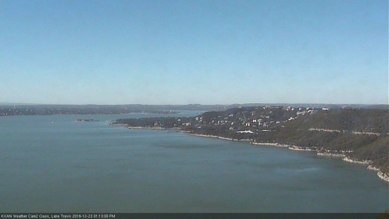 Lake Travis webcam, December 23, 2018 12:15 PM CT