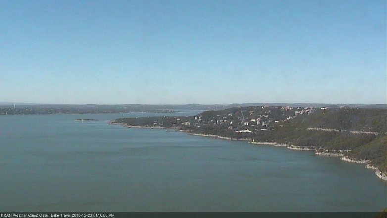 Lake Travis webcam, December 23, 2018 12:20 PM CT