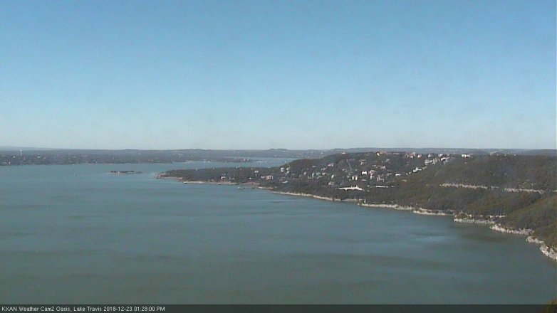 Lake Travis webcam, December 23, 2018 12:30 PM CT