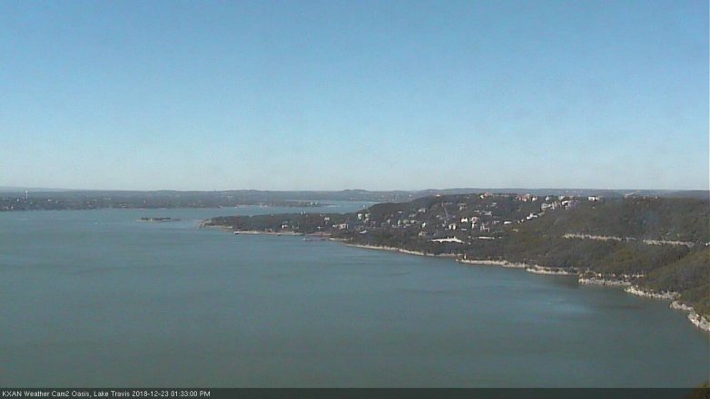 Lake Travis webcam, December 23, 2018 12:35 PM CT