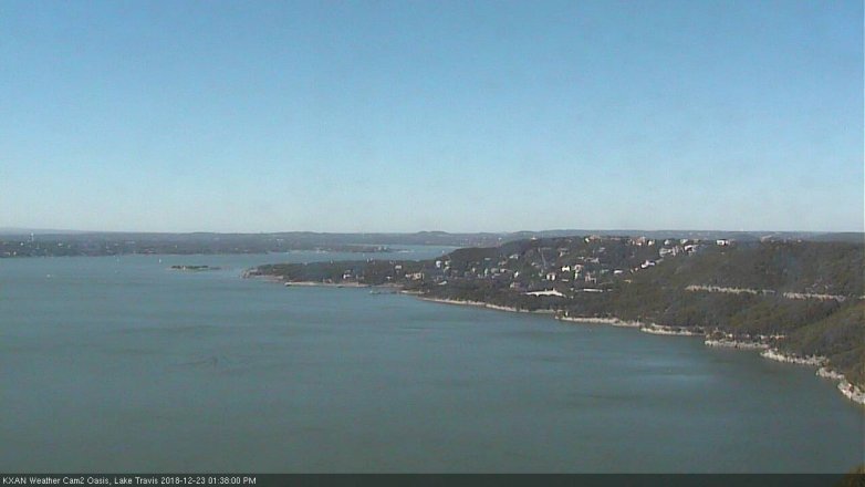 Lake Travis webcam, December 23, 2018 12:40 PM CT