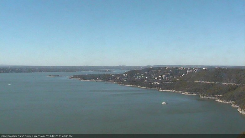 Lake Travis webcam, December 23, 2018 12:50 PM CT