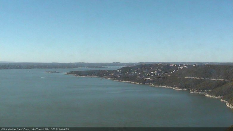 Lake Travis webcam, December 23, 2018 1:30 PM CT