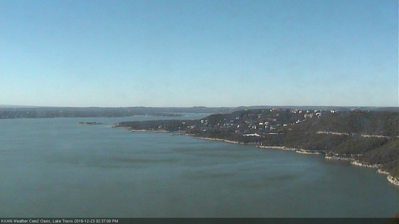 Lake Travis webcam, December 23, 2018 1:40 PM CT