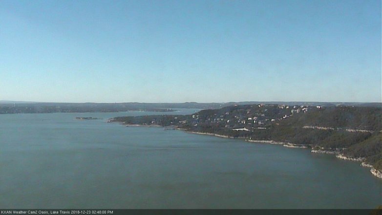 Lake Travis webcam, December 23, 2018 1:50 PM CT