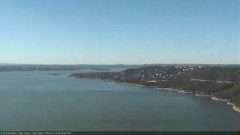 Lake Travis webcam, December 23, 2018 1:55 PM CT
