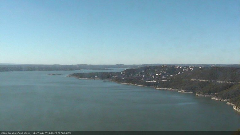 Lake Travis webcam, December 23, 2018 2:00 PM CT