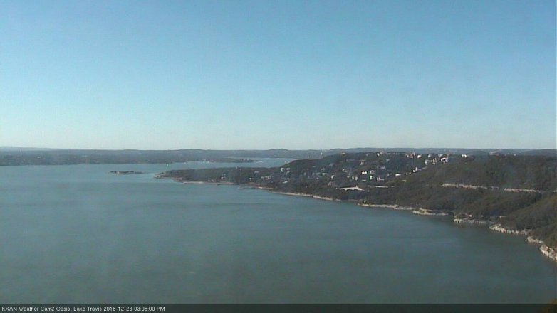 Lake Travis webcam, December 23, 2018 2:10 PM CT