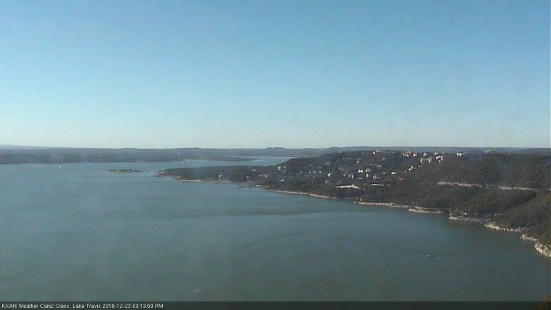 Lake Travis webcam, December 23, 2018 2:15 PM CT