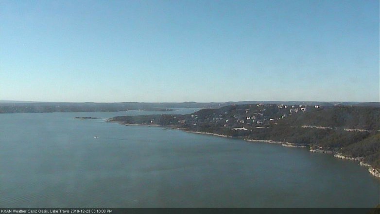 Lake Travis webcam, December 23, 2018 2:20 PM CT