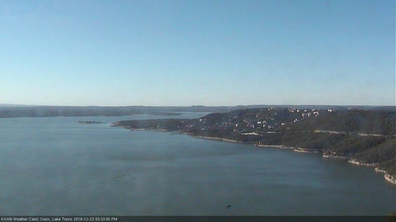 Lake Travis webcam, December 23, 2018 2:35 PM CT