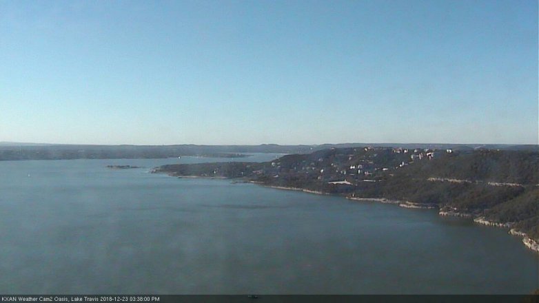 Lake Travis webcam, December 23, 2018 2:40 PM CT